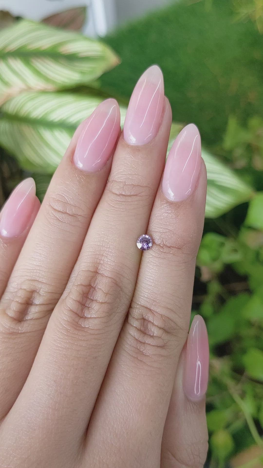 0.29 Ct. Purple Sapphire from Ceylon (Sri Lanka) Size Video