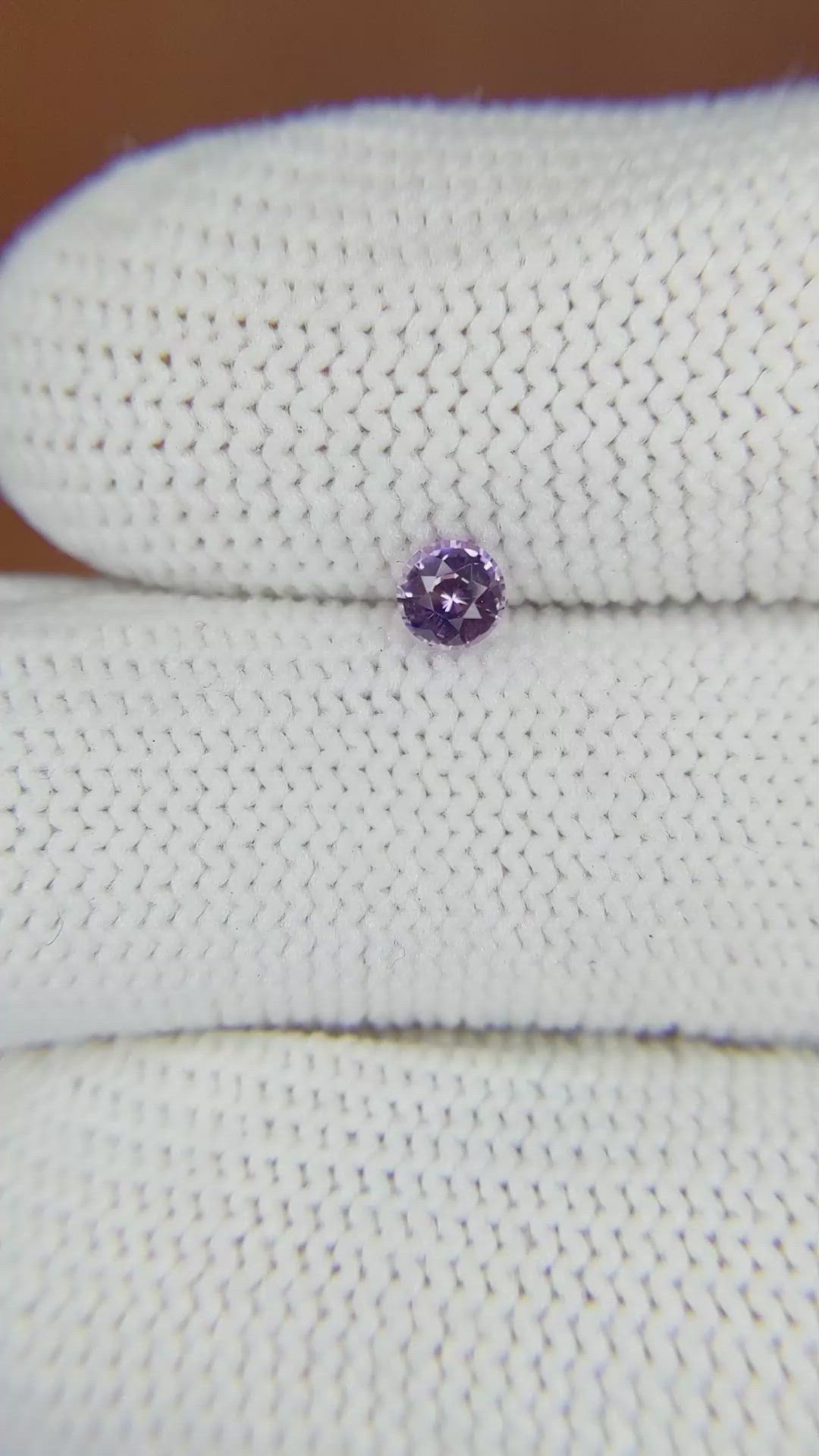 0.29 Ct. Purple Sapphire from Ceylon (Sri Lanka) Size Video
