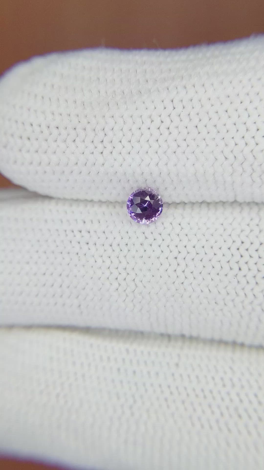 0.36 Ct. Purple Sapphire from Ceylon (Sri Lanka) Size Video
