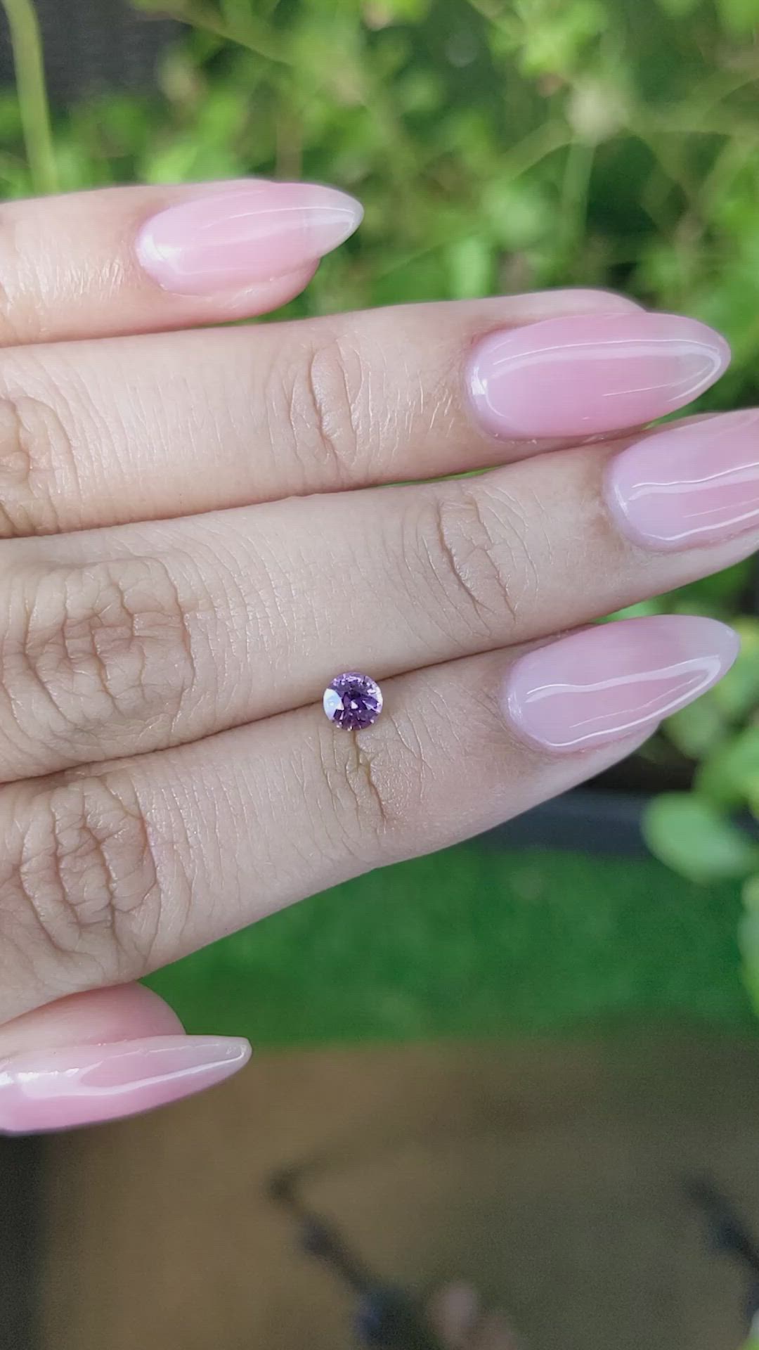 0.36 Ct. Purple Sapphire from Ceylon (Sri Lanka) Size Video