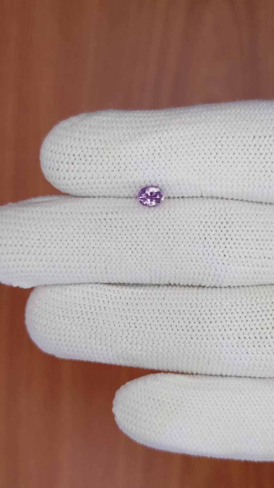 0.34 Ct. Purple Sapphire from Ceylon (Sri Lanka) Size Video