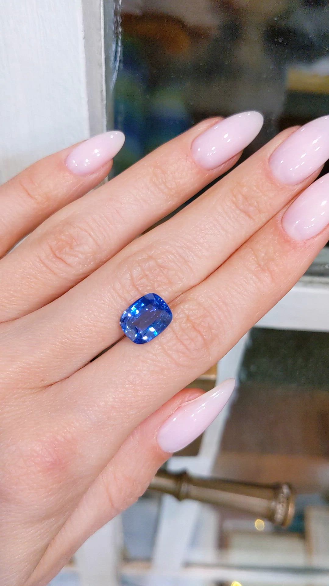 4.20 Ct. Blue Sapphire from Madagascar Size Video