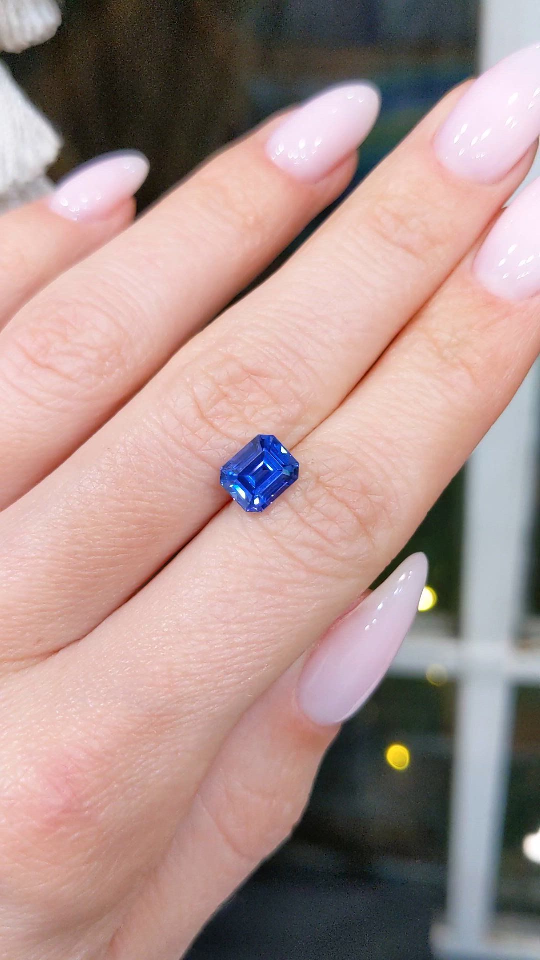 2.16 Ct. Blue Sapphire from Ceylon (Sri Lanka) Size Video