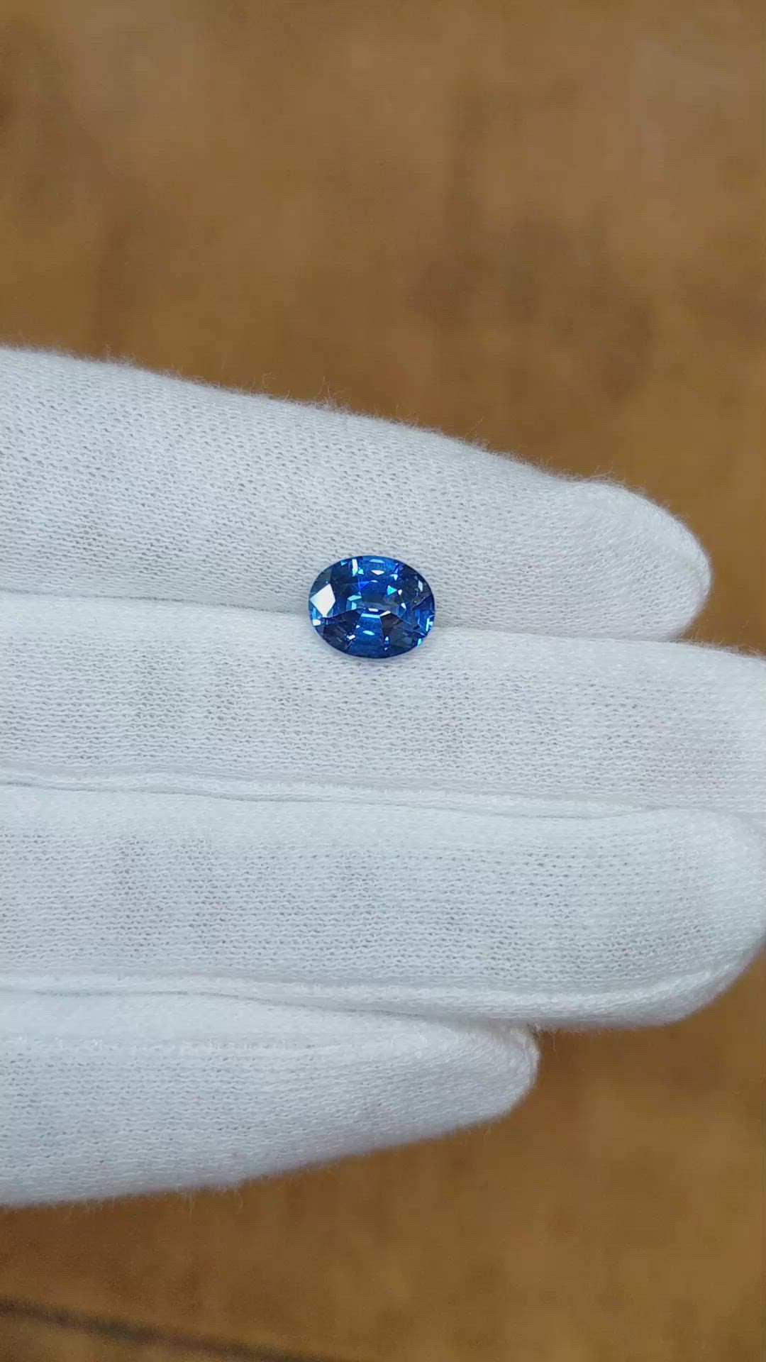 2.99 Ct. Blue Sapphire from Ceylon (Sri Lanka) Size Video