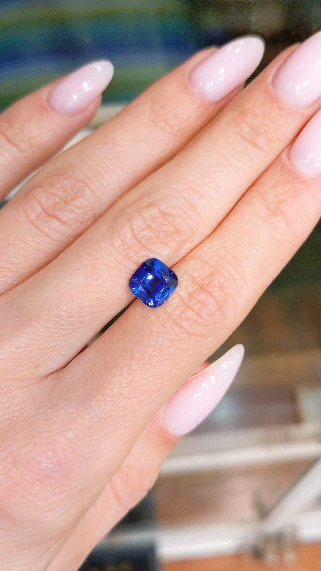 2.32 Ct. Blue Sapphire from Ceylon (Sri Lanka) Size Video