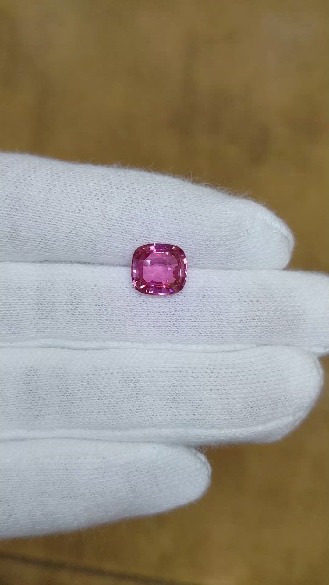 3.02 Ct. Pink Sapphire from Madagascar Size Video