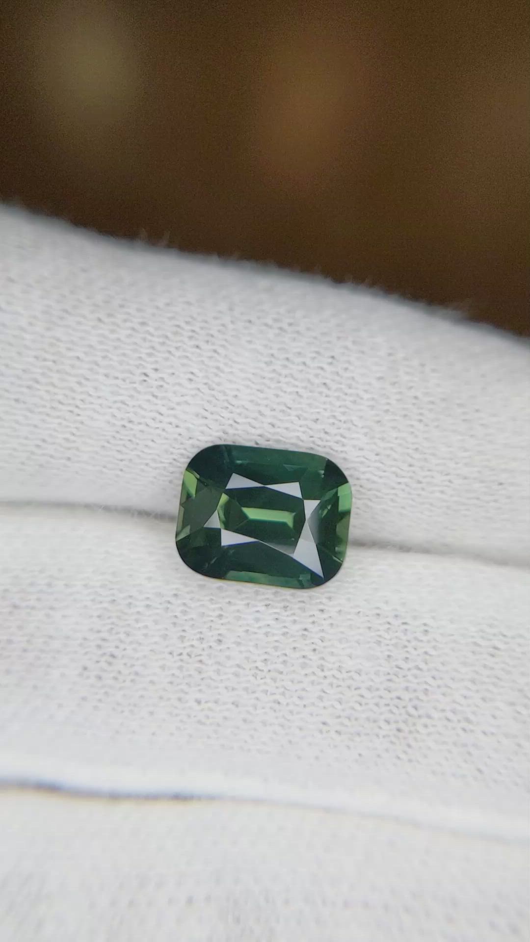 3.64 Ct. Bluish Green Sapphire from Madagascar Size Video