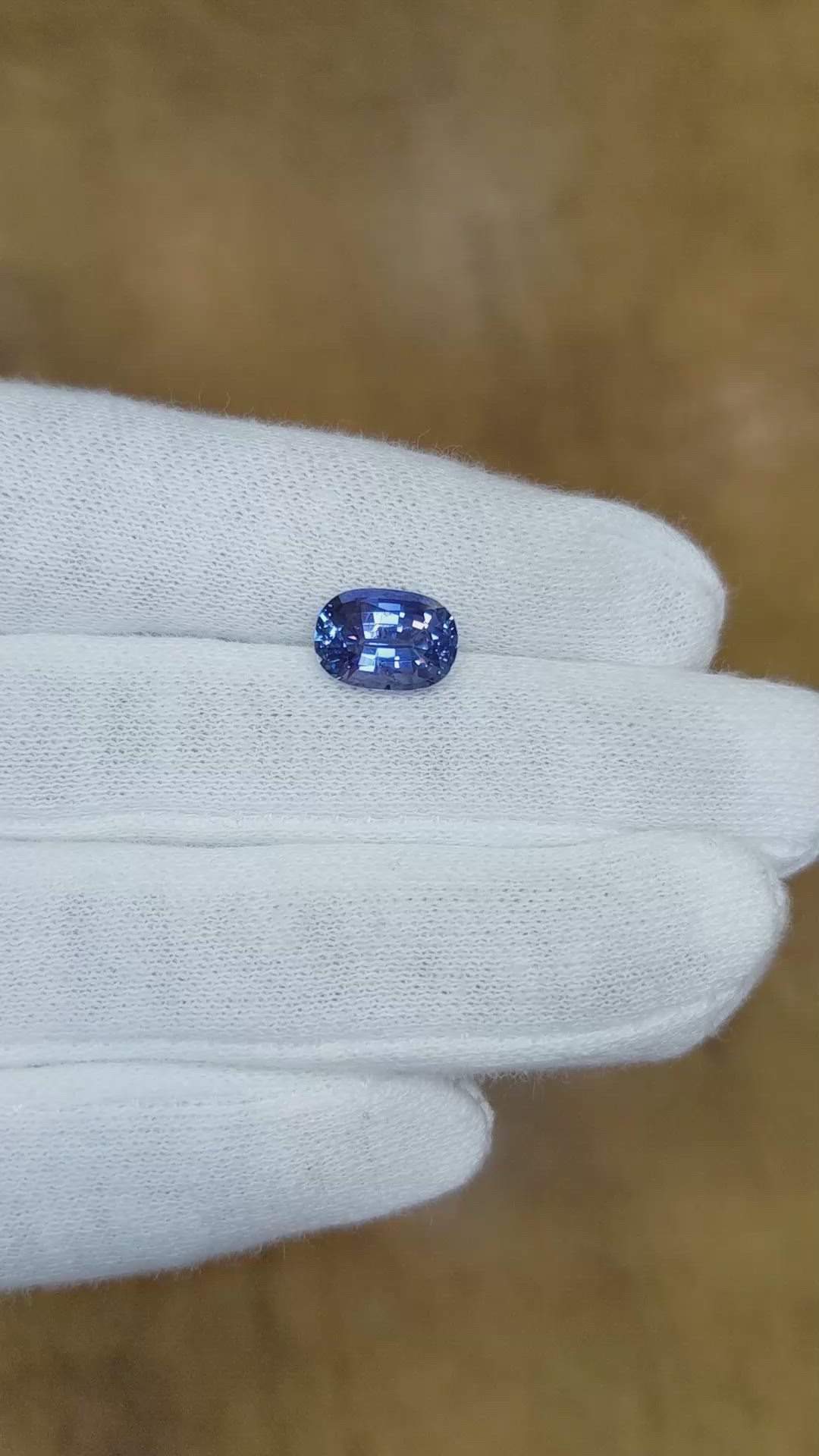 3.26 Ct. Color Change Sapphire from Ceylon (Sri Lanka) Size Video