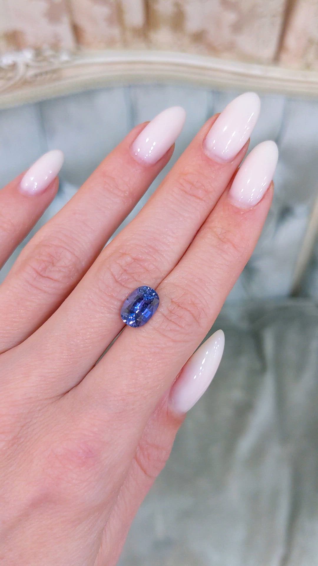 3.26 Ct. Color Change Sapphire from Ceylon (Sri Lanka) Size Video