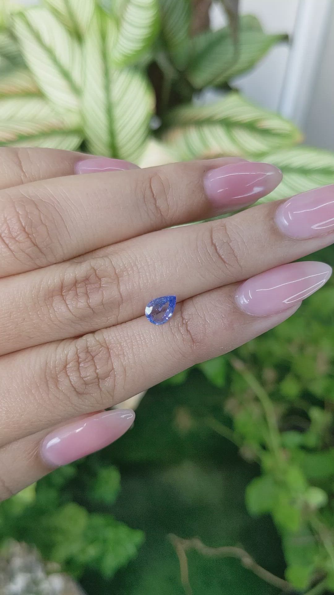 0.51 Ct. Blue Sapphire from Ceylon (Sri Lanka) Size Video