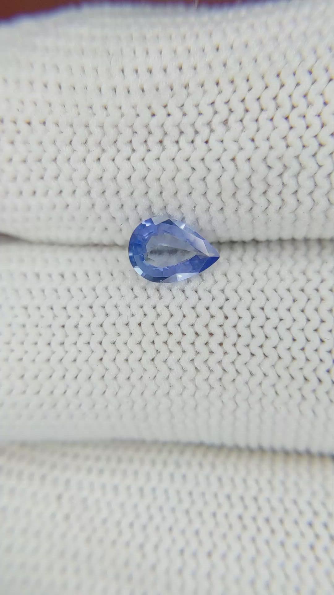 0.51 Ct. Blue Sapphire from Ceylon (Sri Lanka) Size Video