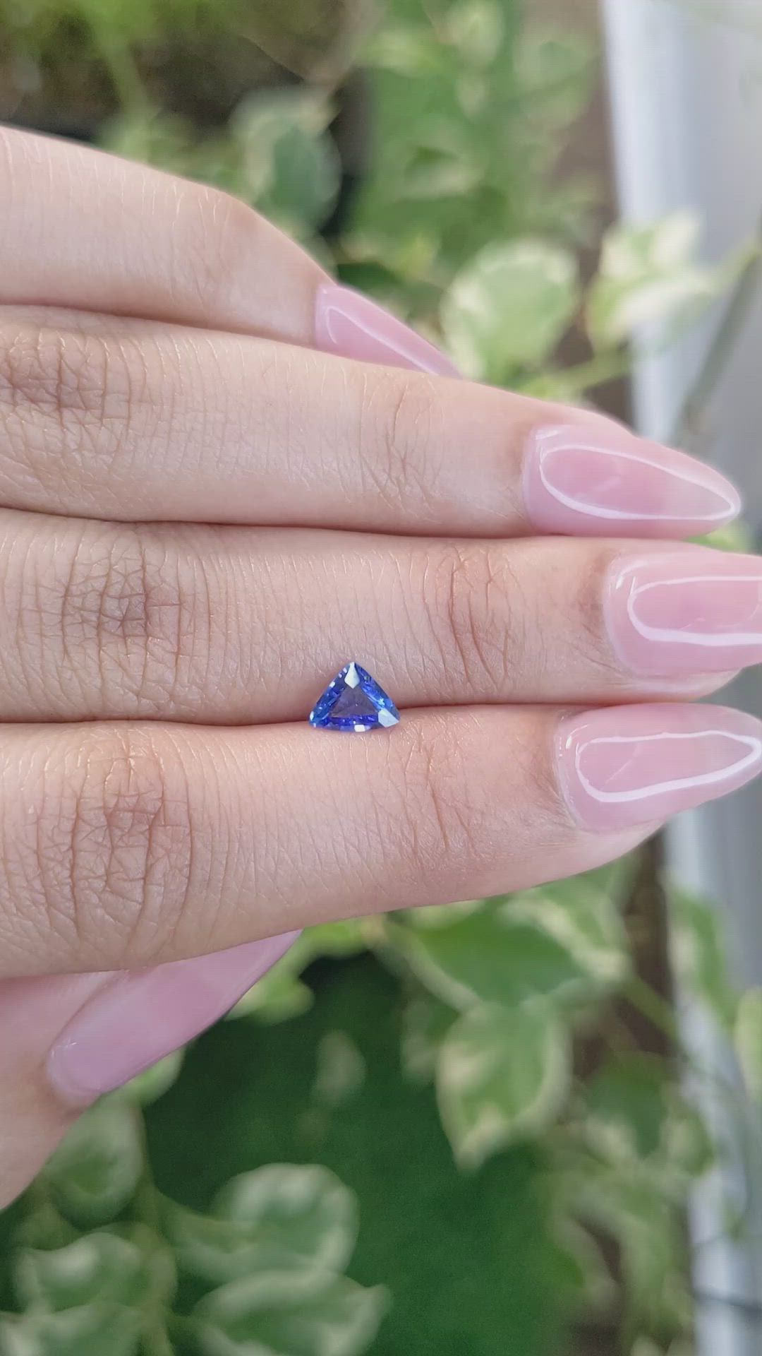 0.44 Ct. Blue Sapphire from Ceylon (Sri Lanka) Size Video