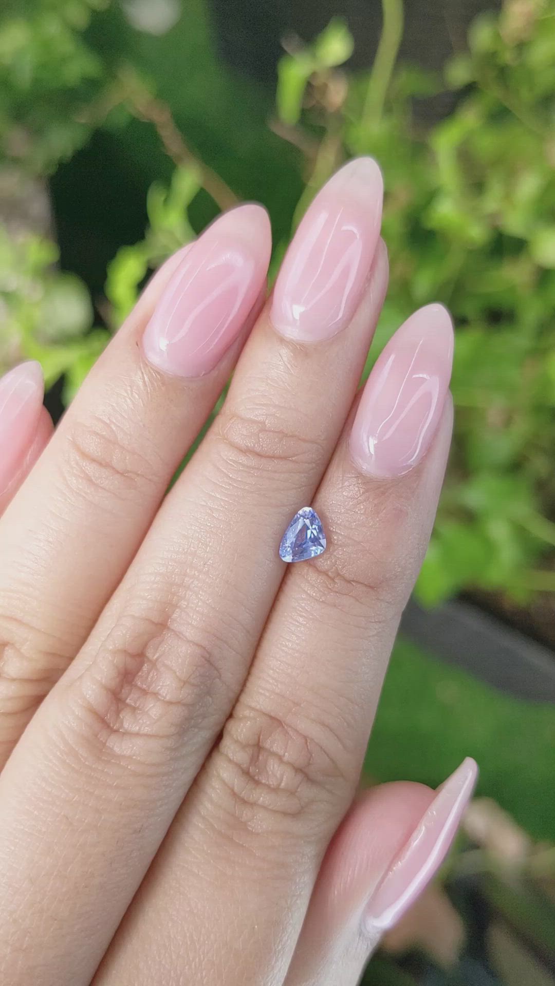 0.53 Ct. Blue Sapphire from Ceylon (Sri Lanka) Size Video