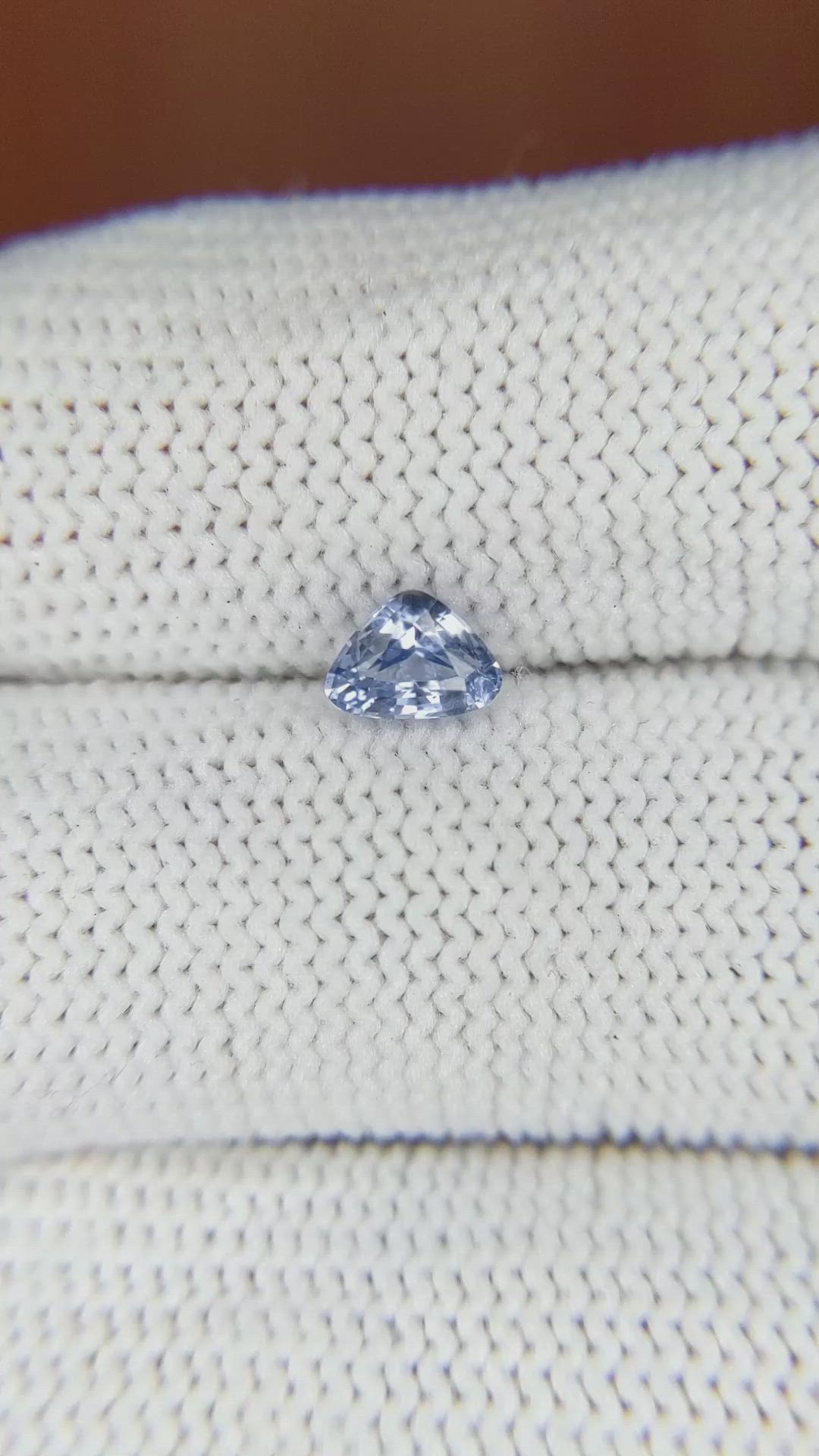 0.53 Ct. Blue Sapphire from Ceylon (Sri Lanka) Size Video