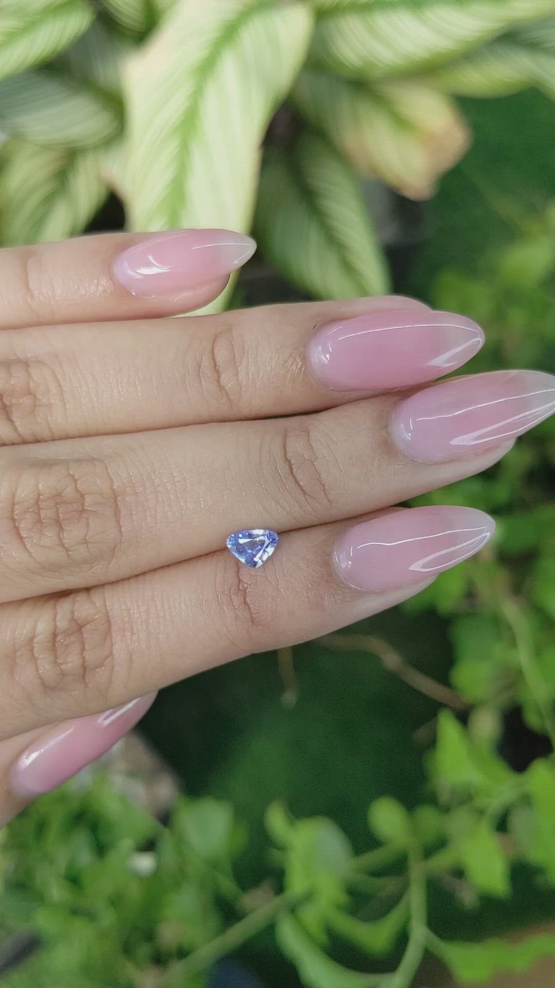 0.53 Ct. Blue Sapphire from Ceylon (Sri Lanka) Size Video