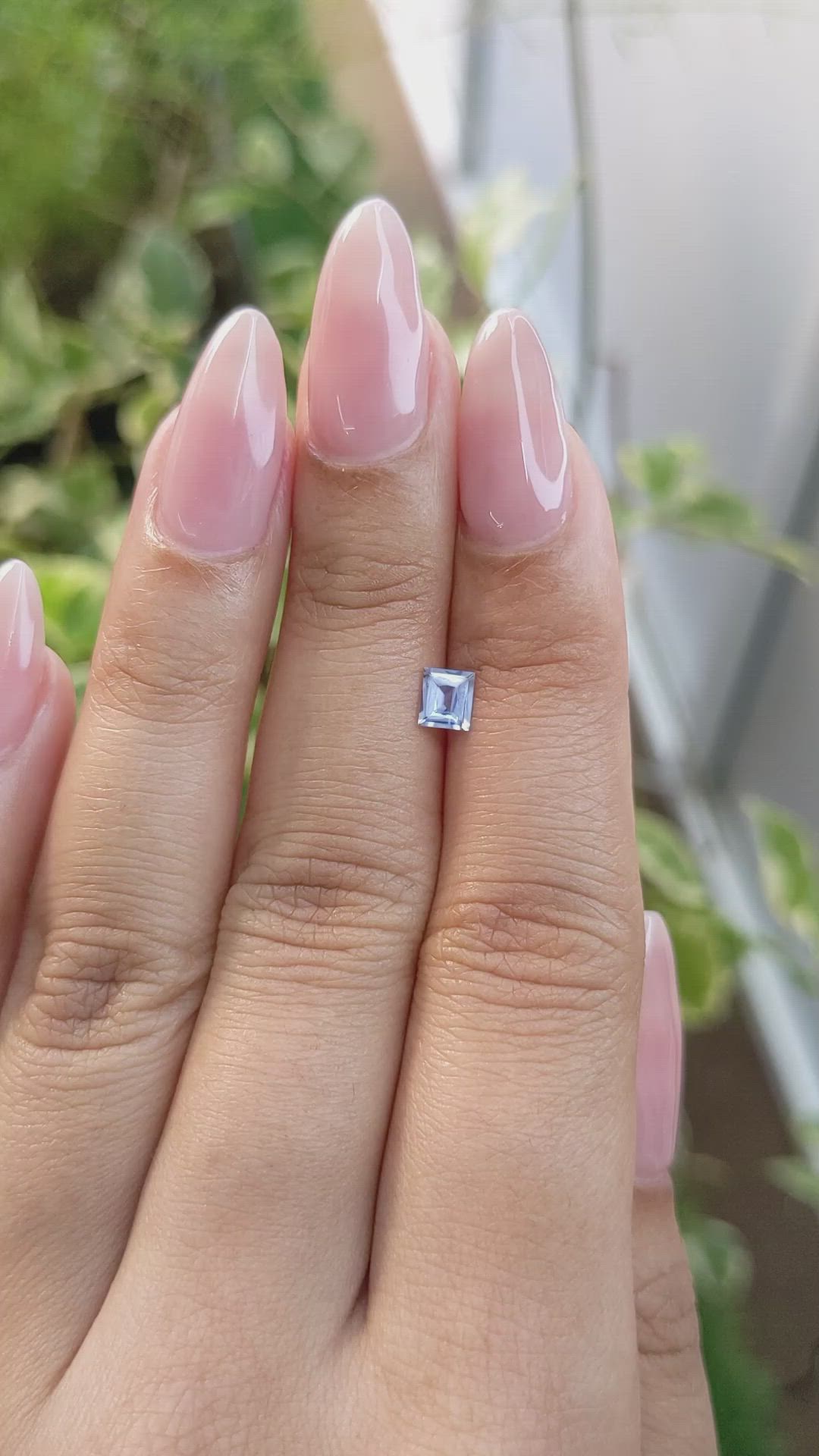 0.39 Ct. Blue Sapphire from Ceylon (Sri Lanka) Size Video