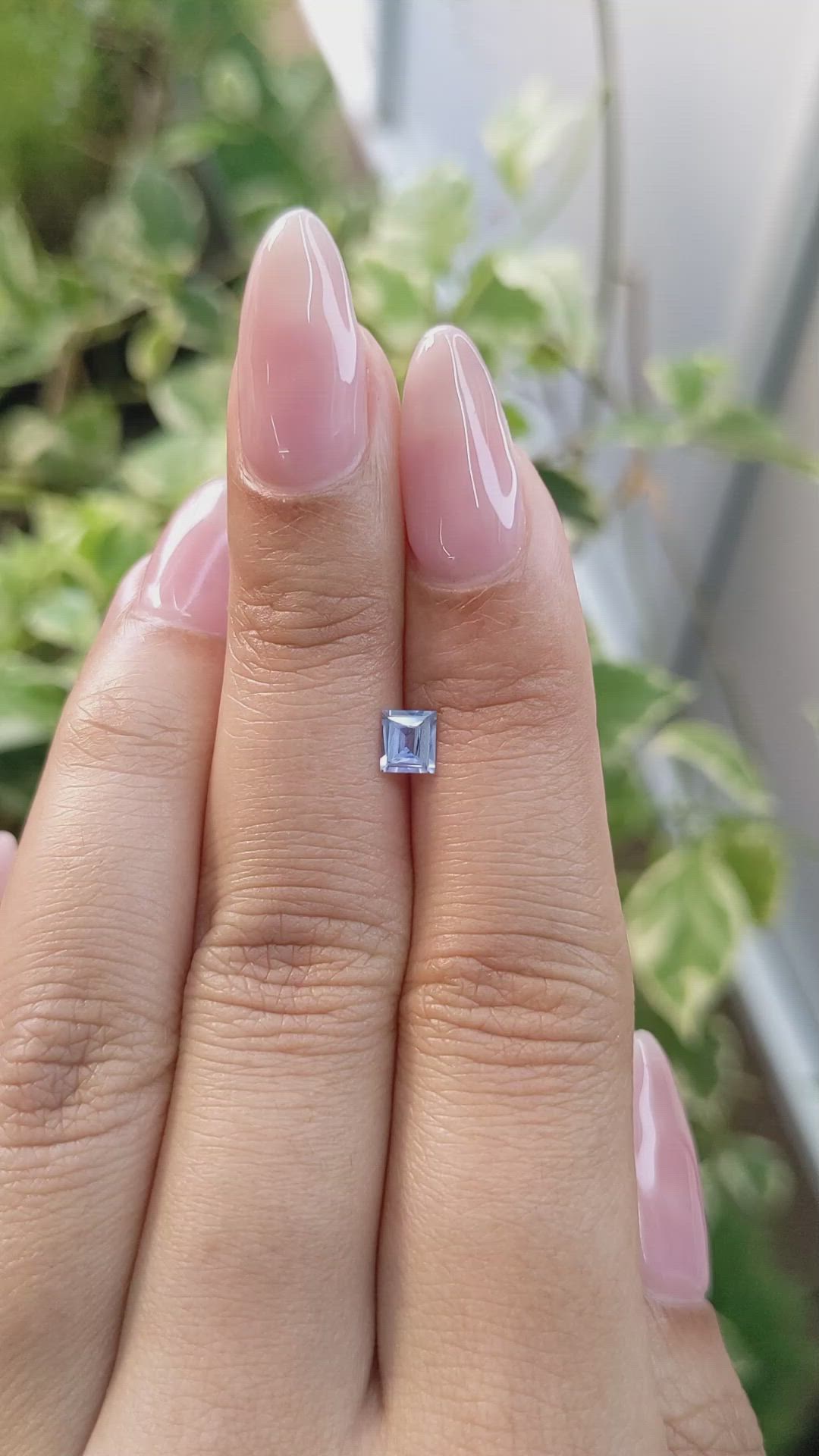 0.39 Ct. Blue Sapphire from Ceylon (Sri Lanka) Size Video
