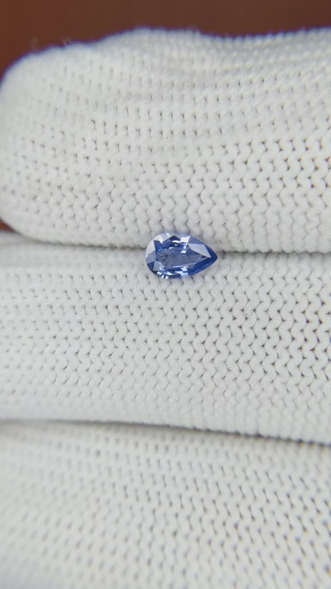 0.34 Ct. Blue Sapphire from Ceylon (Sri Lanka) Size Video