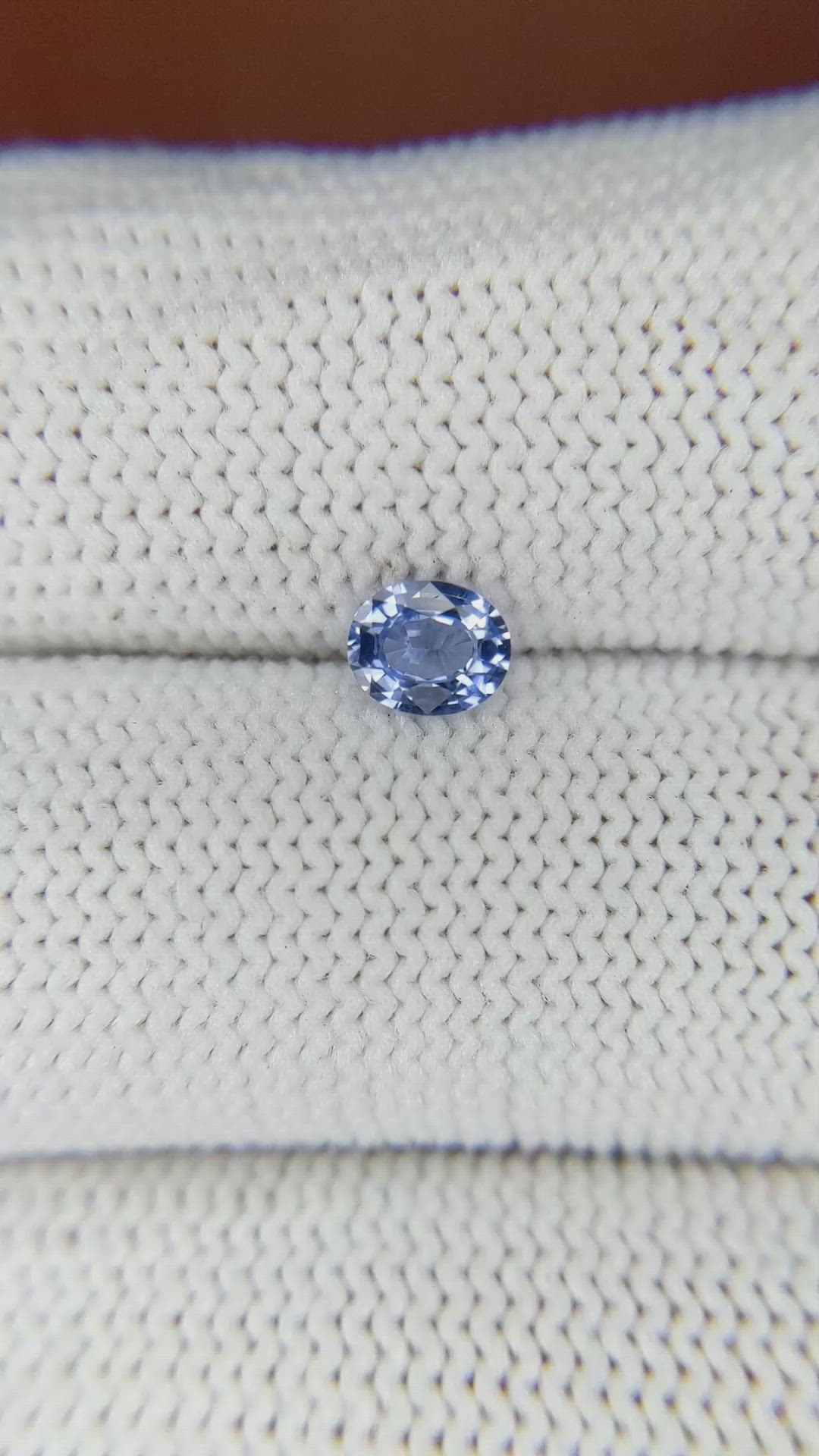 0.46 Ct. Blue Sapphire from Ceylon (Sri Lanka) Size Video