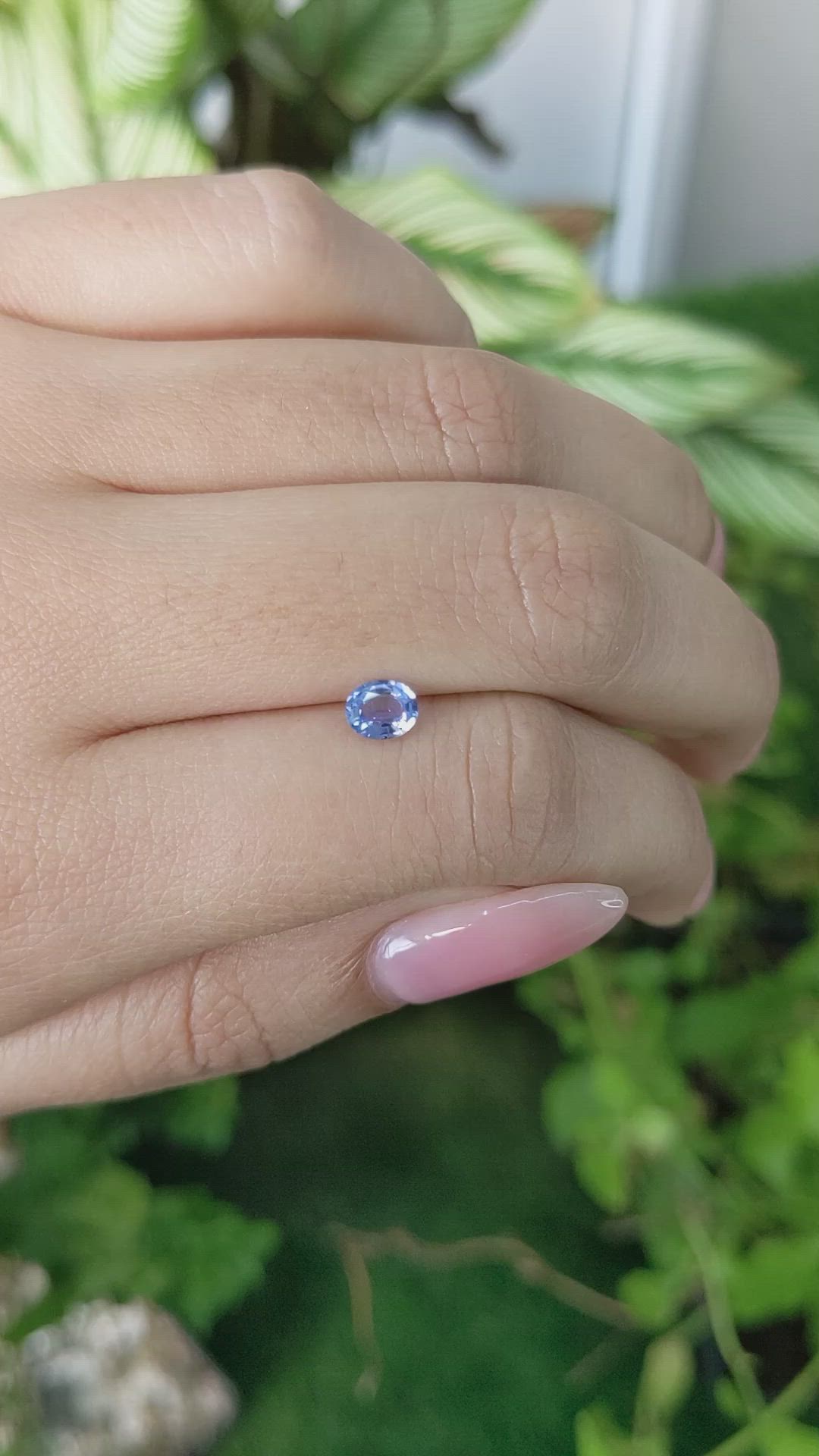 0.46 Ct. Blue Sapphire from Ceylon (Sri Lanka) Size Video