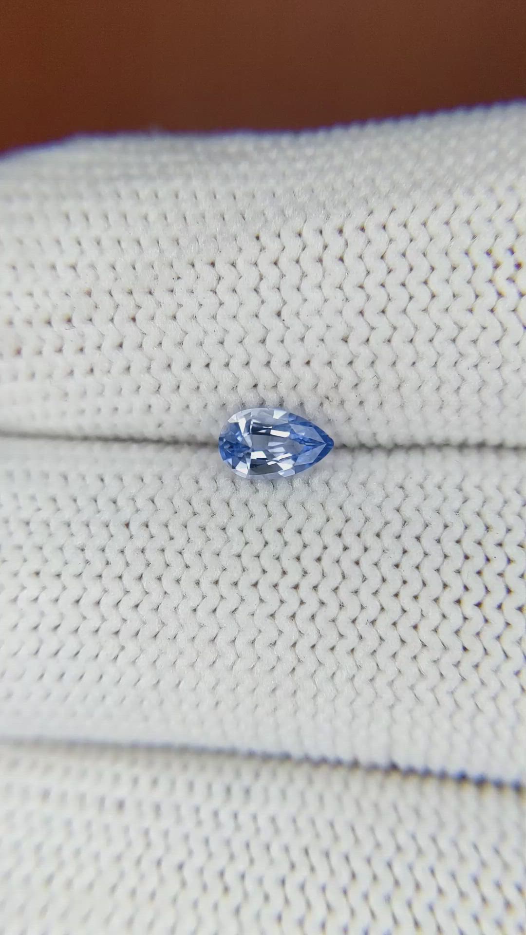 0.37 Ct. Blue Sapphire from Ceylon (Sri Lanka) Size Video
