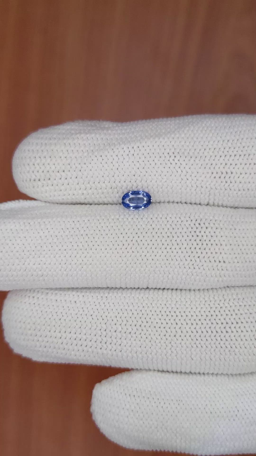 0.41 Ct. Blue Sapphire from Ceylon (Sri Lanka) Size Video