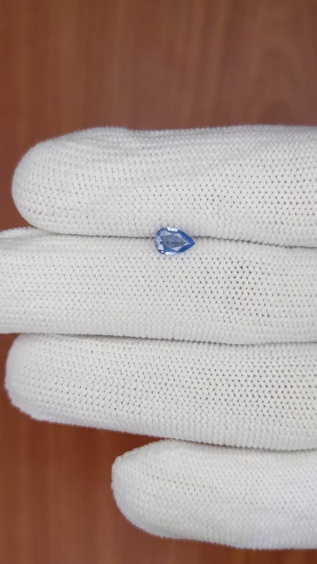 0.39 Ct. Blue Sapphire from Ceylon (Sri Lanka) Size Video