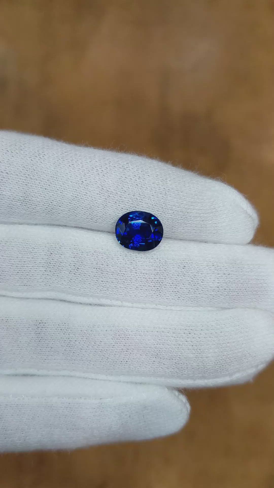 3.12 Ct. Blue Sapphire from Burma (Myanmar) Size Video