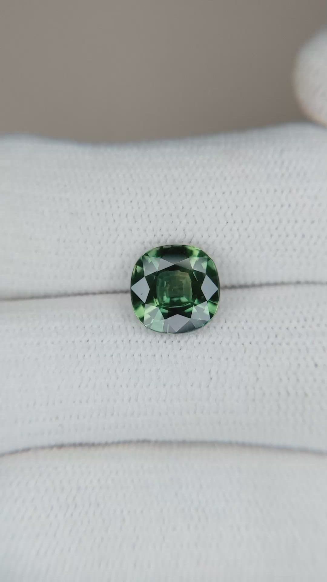 2.33 Ct. Bluish Green Sapphire from Ceylon (Sri Lanka) Size Video