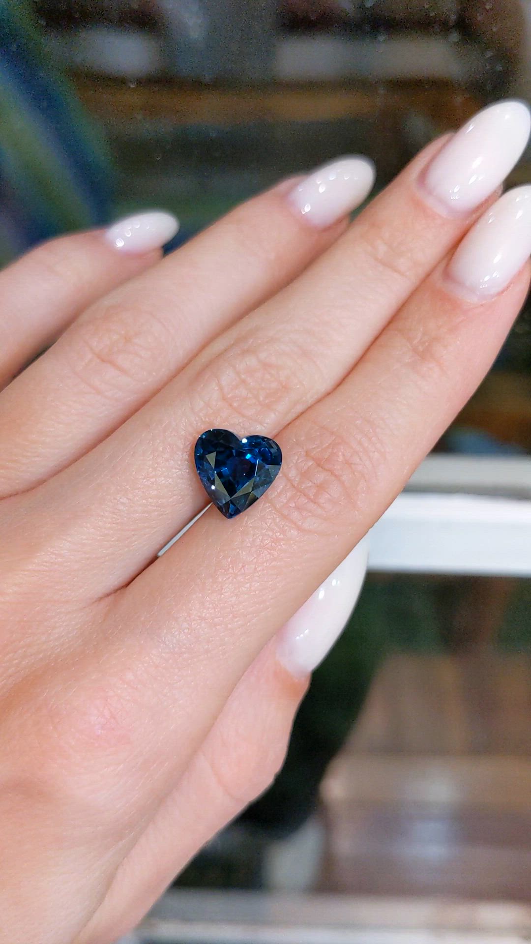 6.30 Ct. Blue Sapphire from Ceylon (Sri Lanka) Size Video