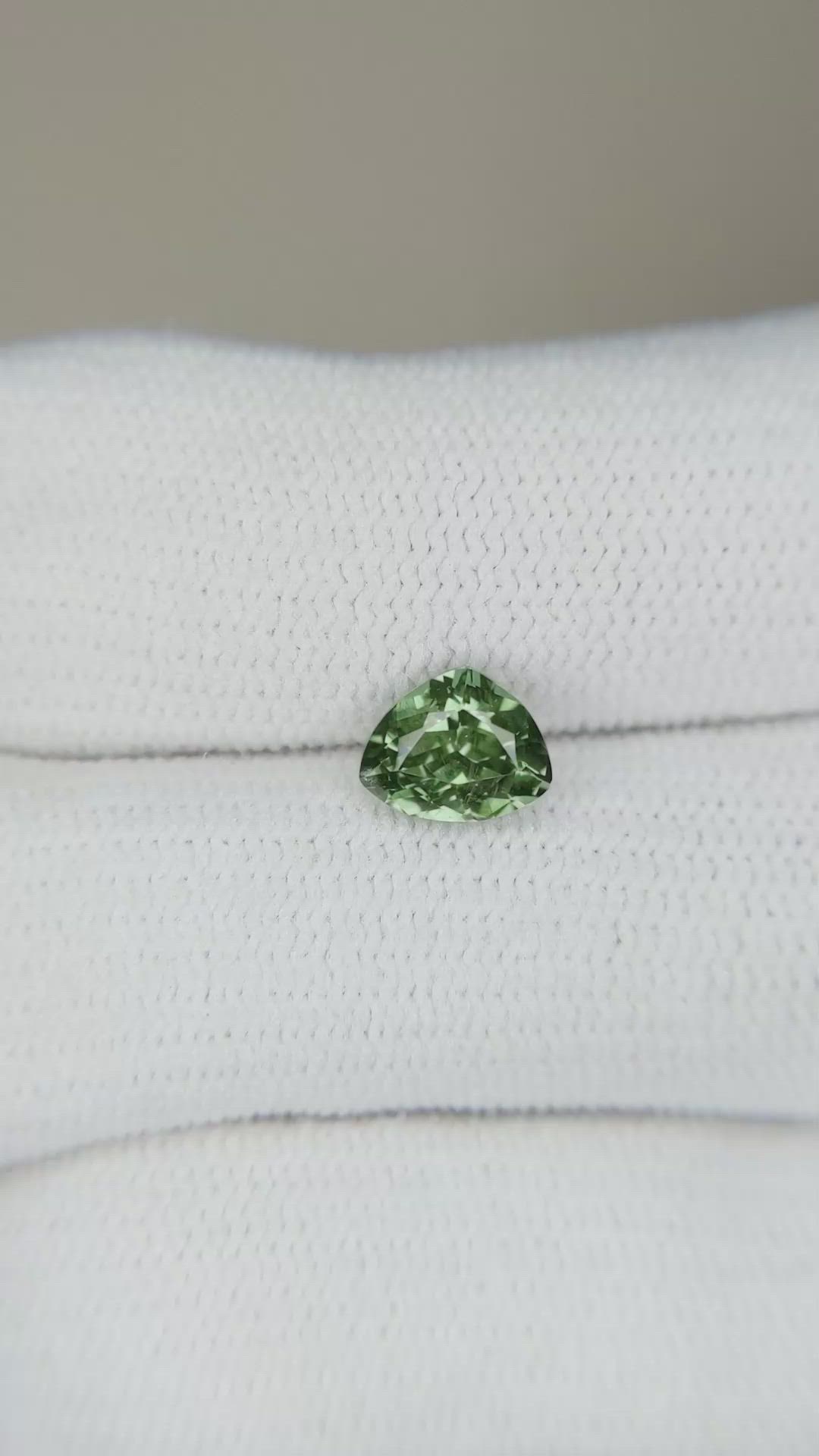 1.20 Ct. Green Sapphire from Montana Size Video