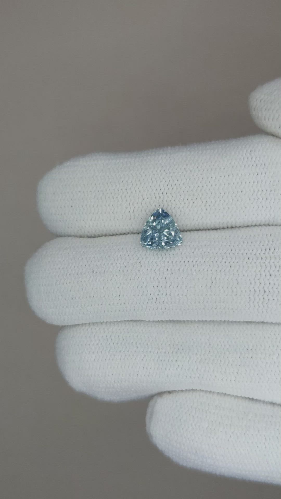 1.32 Ct. Greyish Blue Sapphire from Montana Size Video