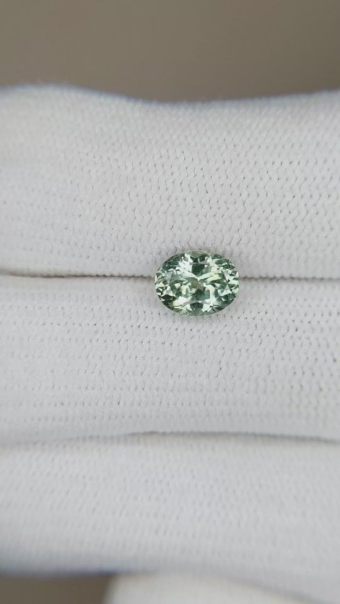 1.35 Ct. Bluish Green Sapphire from Montana Size Video