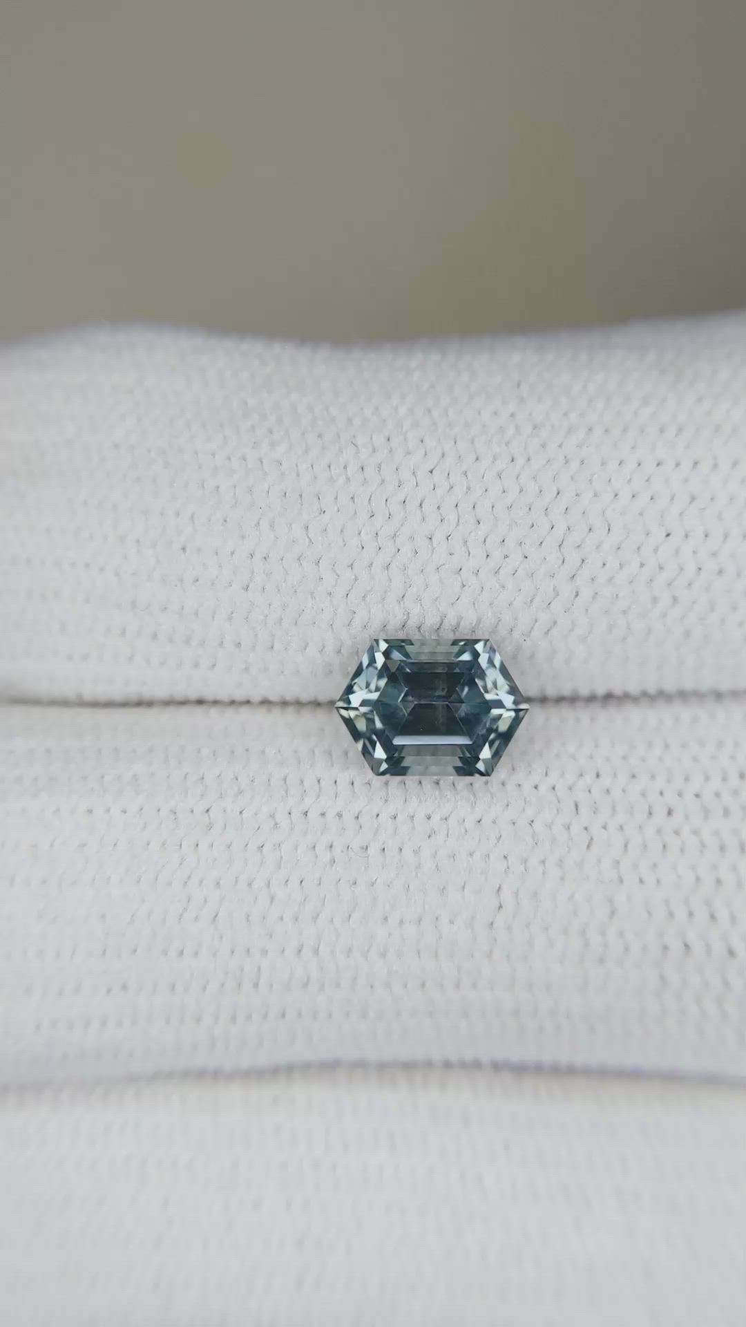 1.36 Ct. Greenish Blue Sapphire from Montana Size Video