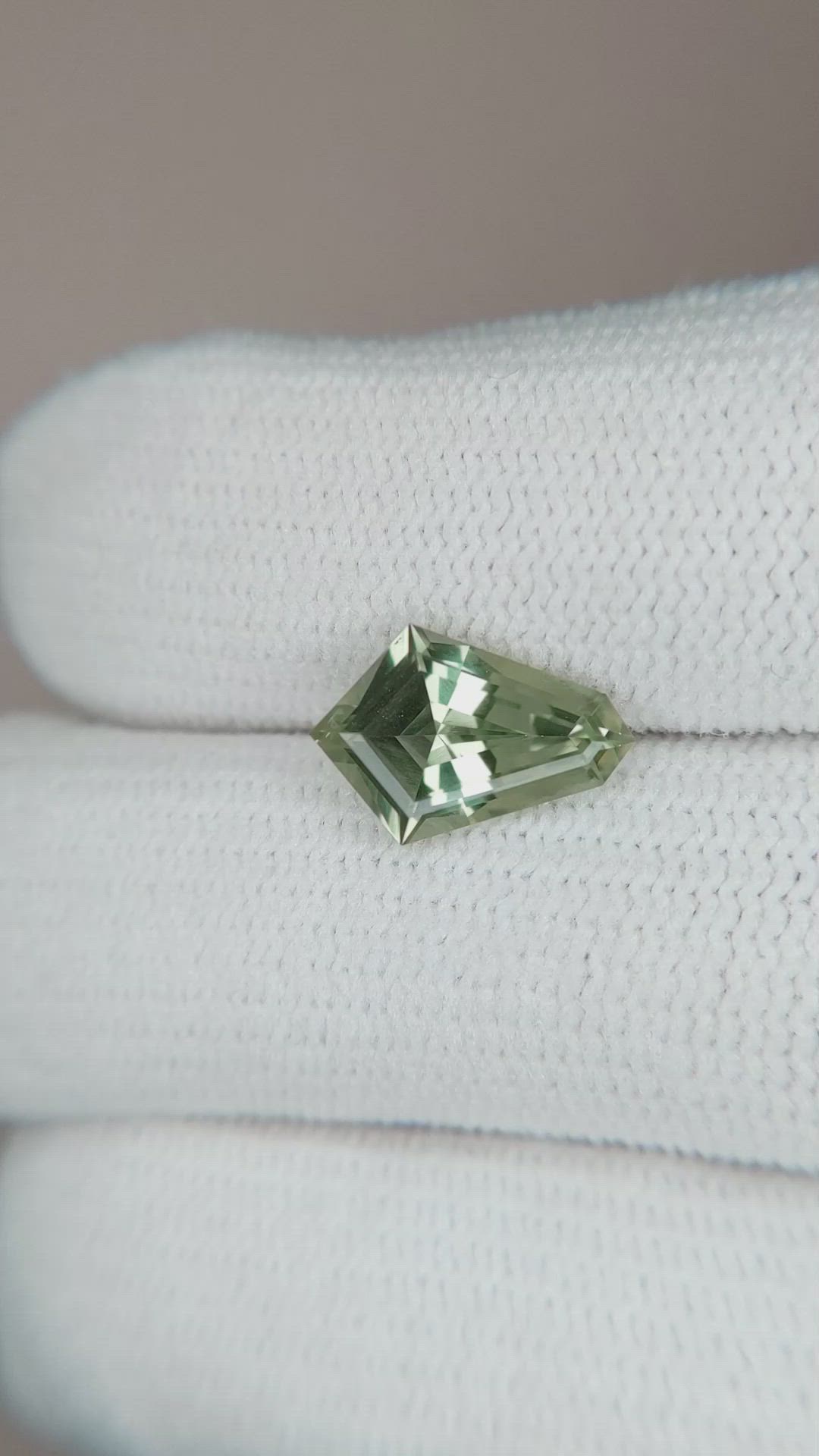 2.15 Ct. Green Sapphire from Montana Size Video