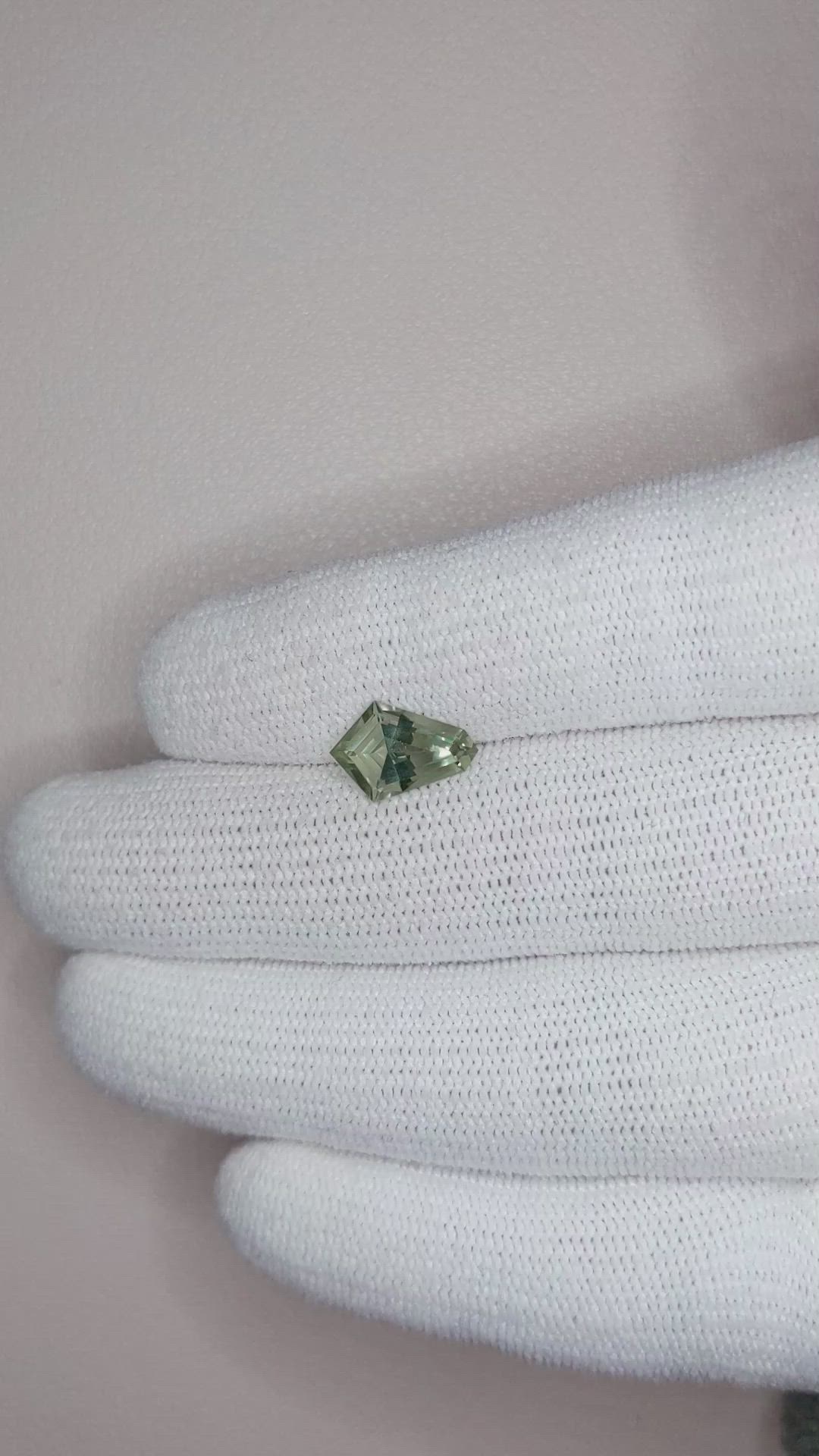 2.15 Ct. Green Sapphire from Montana Size Video