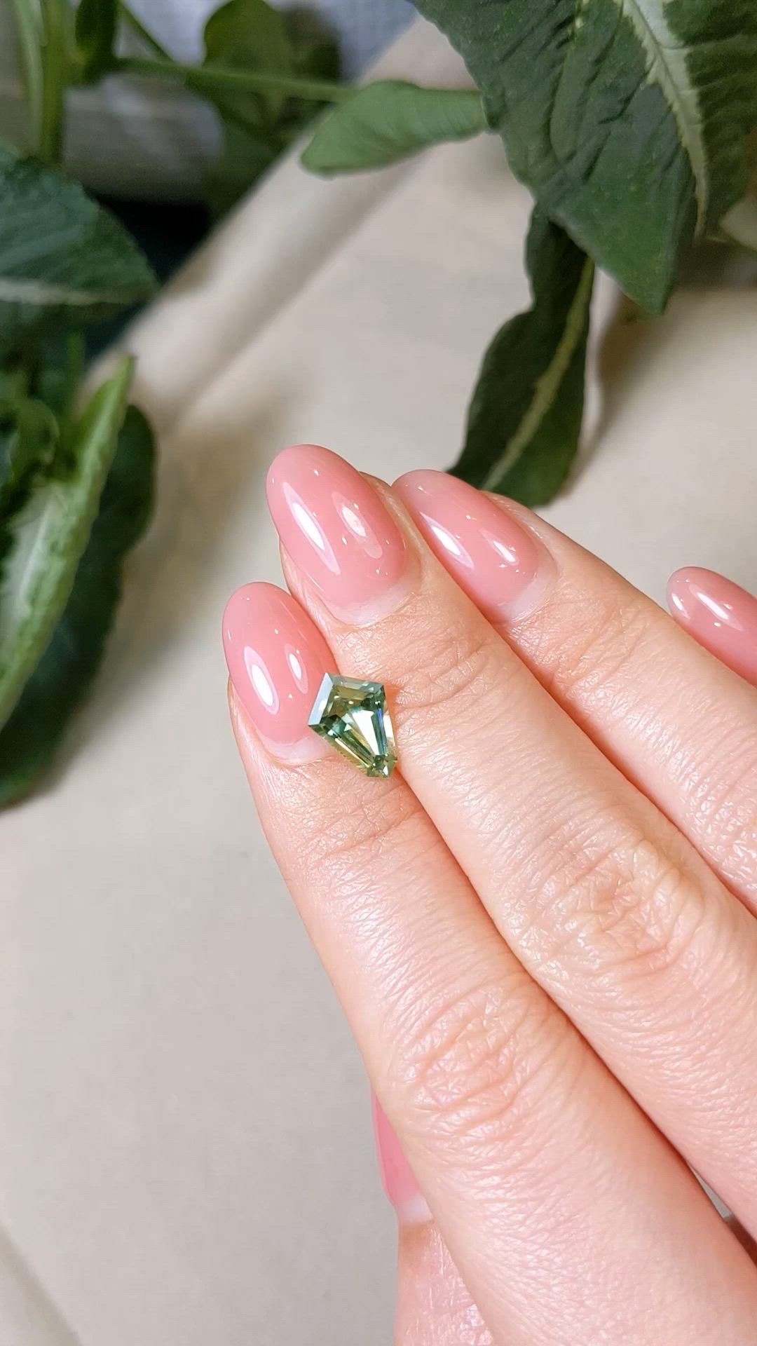 2.15 Ct. Green Sapphire from Montana Size Video