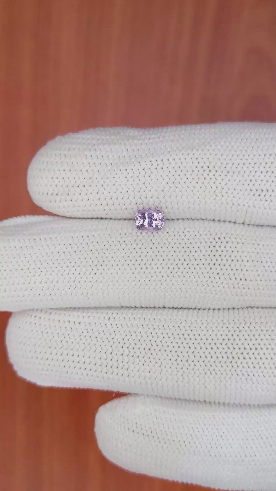 0.55 Ct. Purple Sapphire from Ceylon (Sri Lanka) Size Video