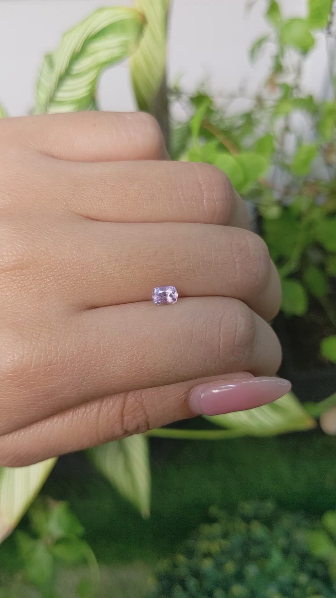 0.55 Ct. Purple Sapphire from Ceylon (Sri Lanka) Size Video