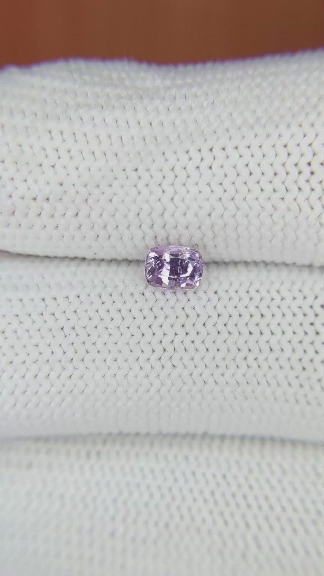 0.55 Ct. Purple Sapphire from Ceylon (Sri Lanka) Size Video