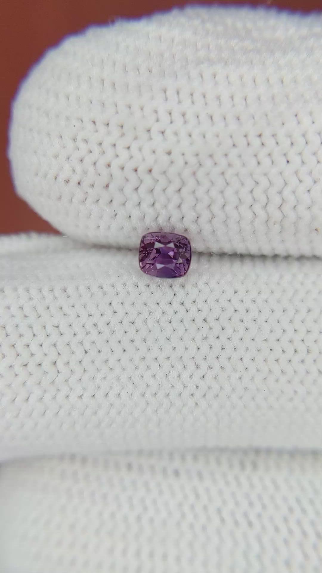 0.44 Ct. Pinkish Purple Sapphire from Ceylon (Sri Lanka) Size Video
