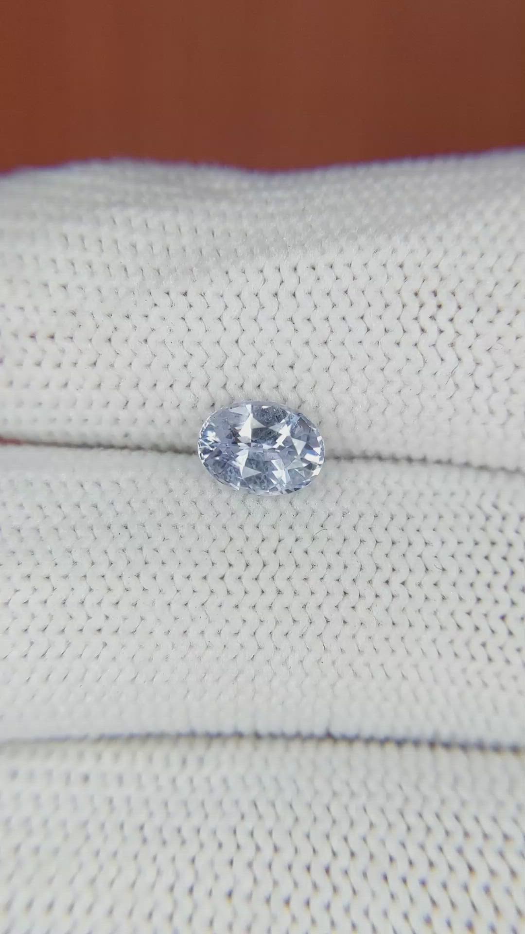 1.11 Ct. Blue Sapphire from Ceylon (Sri Lanka) Size Video