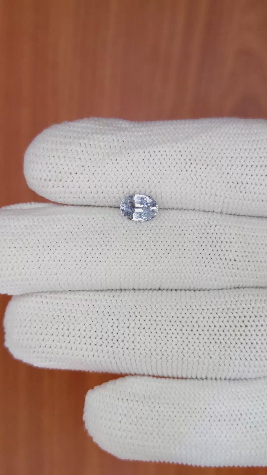 1.11 Ct. Blue Sapphire from Ceylon (Sri Lanka) Size Video