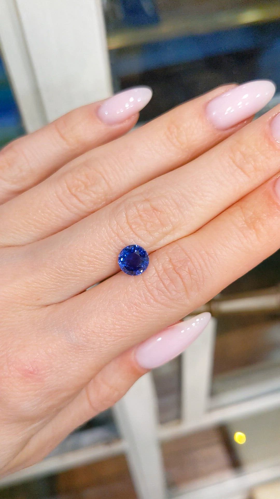 1.96 Ct. Blue Sapphire from Ceylon (Sri Lanka) Size Video