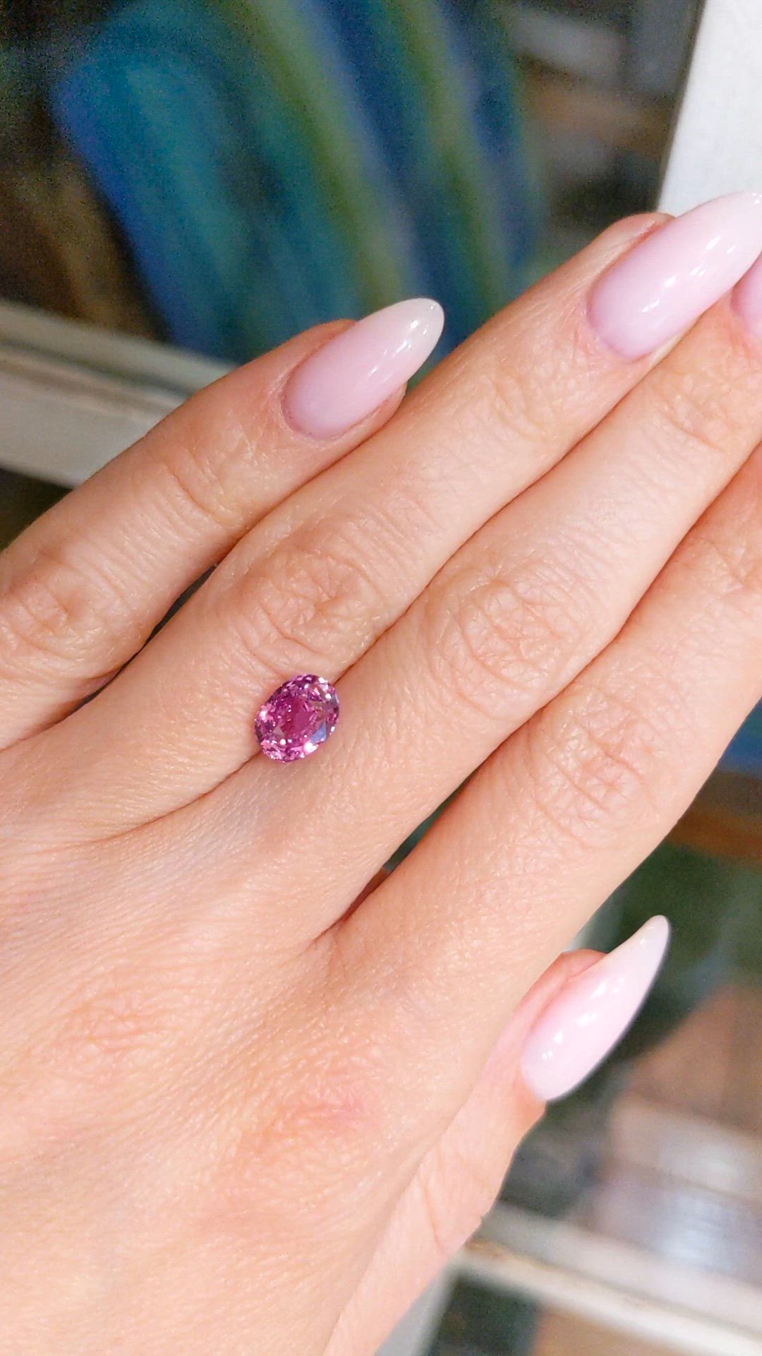 2.00 Ct. Pink Sapphire from Madagascar Size Video