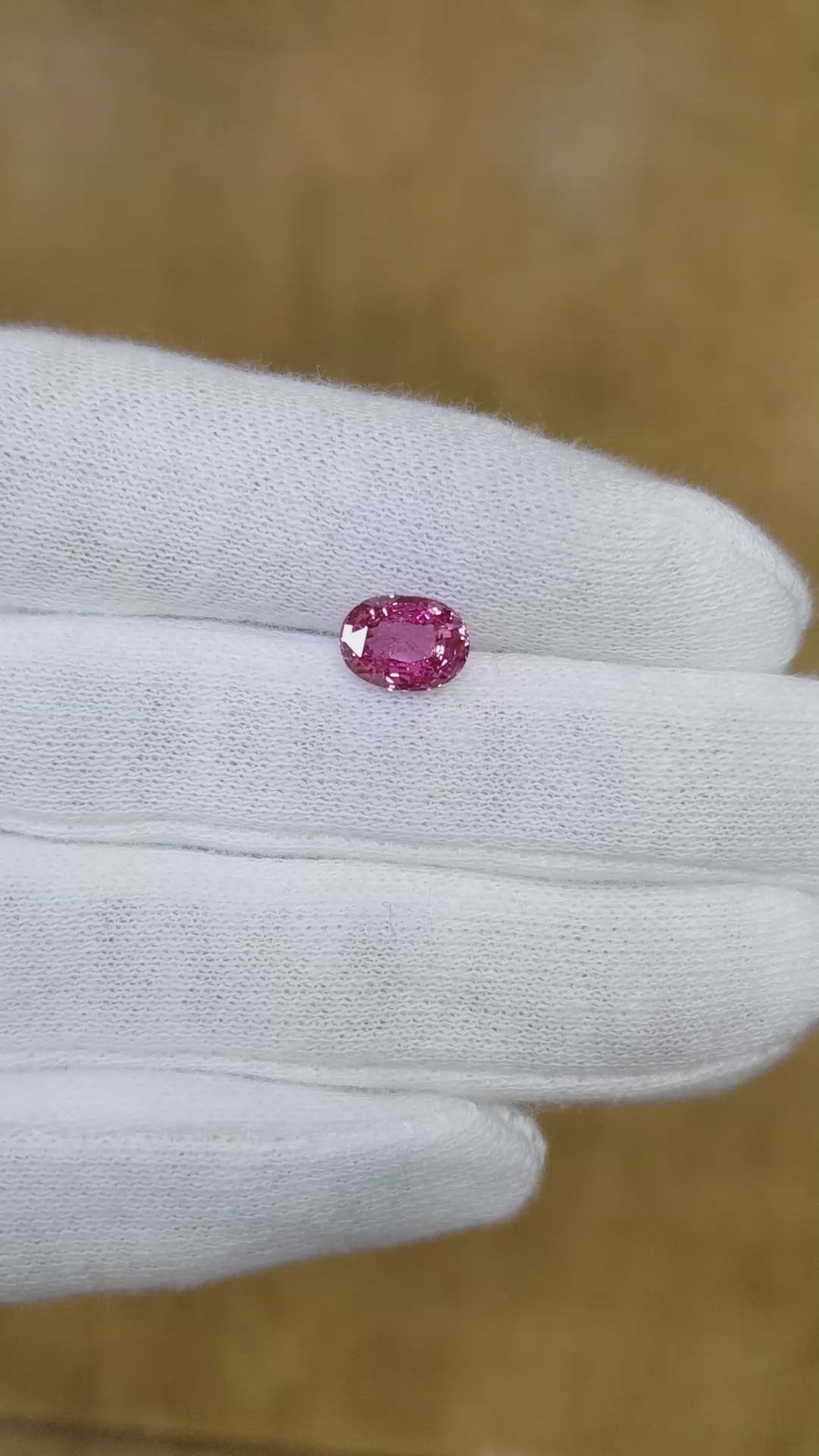 2.00 Ct. Pink Sapphire from Madagascar Size Video