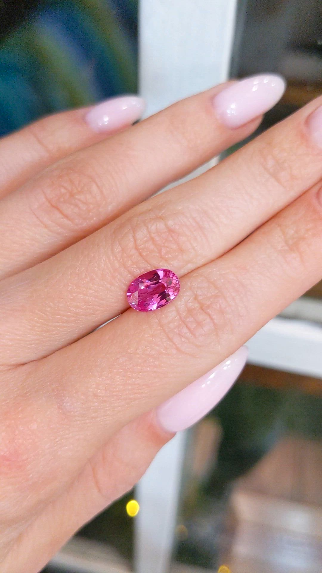 2.47 Ct. Pink Sapphire from Ceylon (Sri Lanka) Size Video