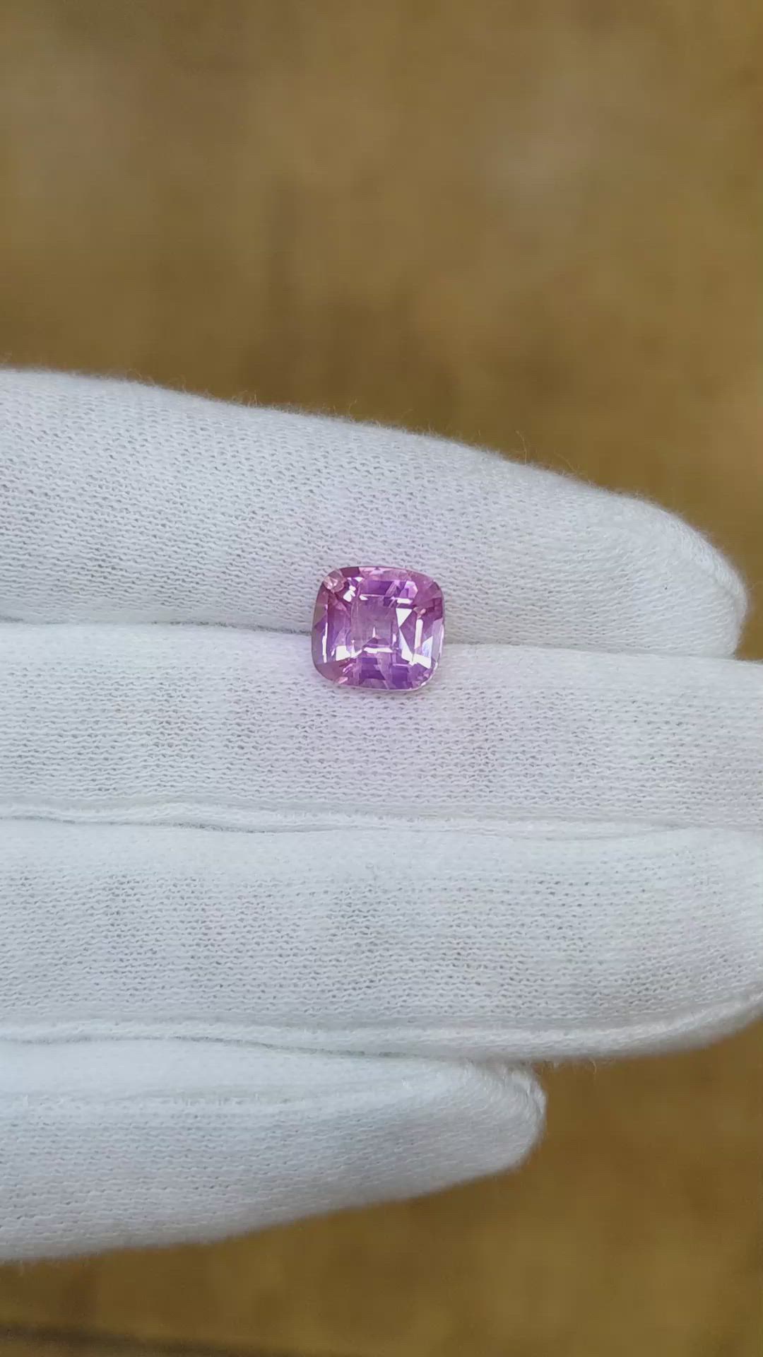 3.58 Ct. Pink Sapphire from Ceylon (Sri Lanka) Size Video