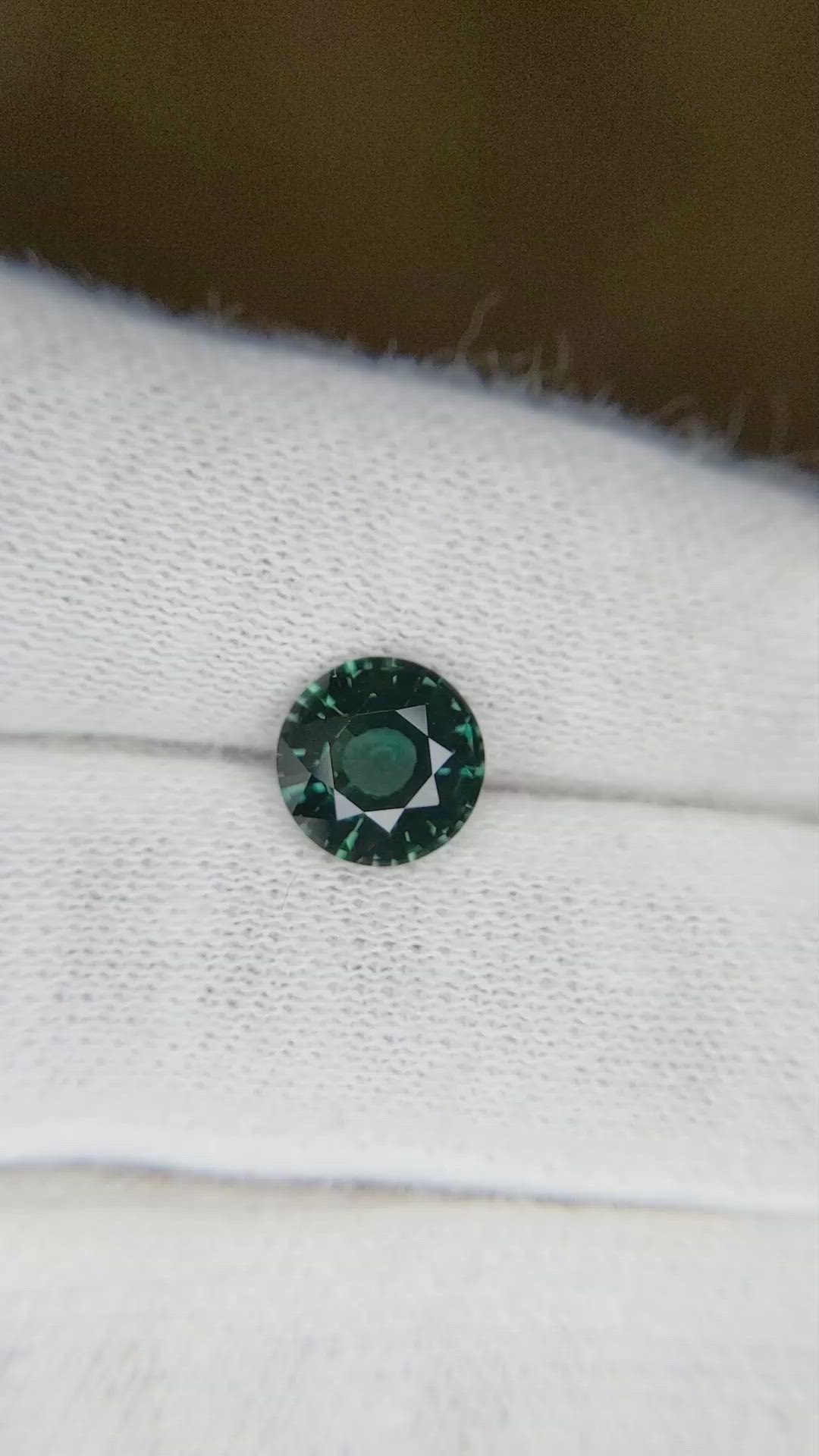 2.03 Ct. Bluish Green Sapphire from Ceylon (Sri Lanka) Size Video