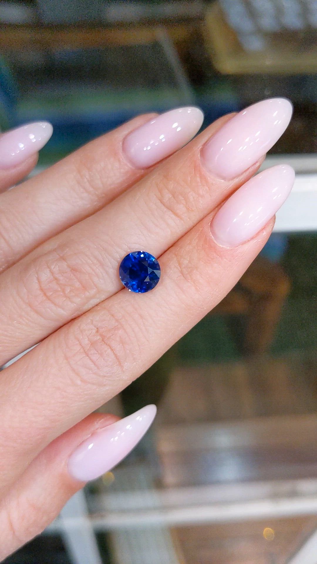 2.80 Ct. Blue Sapphire from Ceylon (Sri Lanka) Size Video